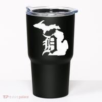 Michigan Mitten Old English D Detroit Tumbler thumb 0