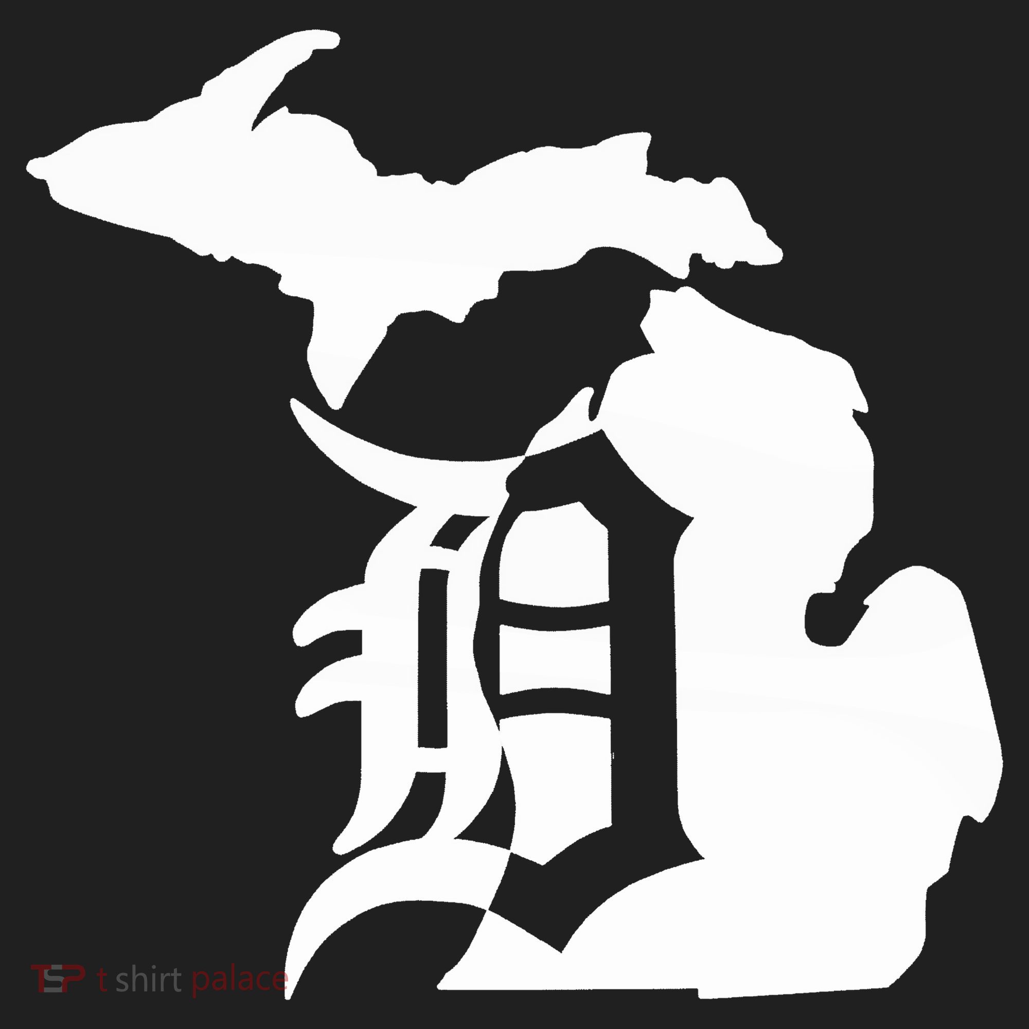 Michigan Mitten Old English D Detroit Tumbler