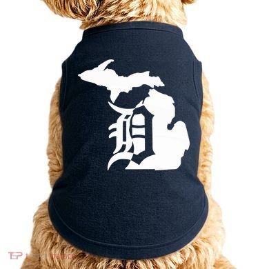 Michigan Mitten Old English D Detroit Doggie Tank
