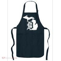 Michigan Mitten Old English D Detroit Apron thumb 0