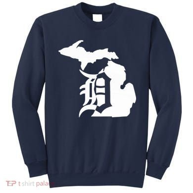 Michigan Mitten Old English D Detroit Sweatshirt
