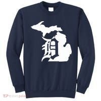 Michigan Mitten Old English D Detroit Sweatshirt thumb 0