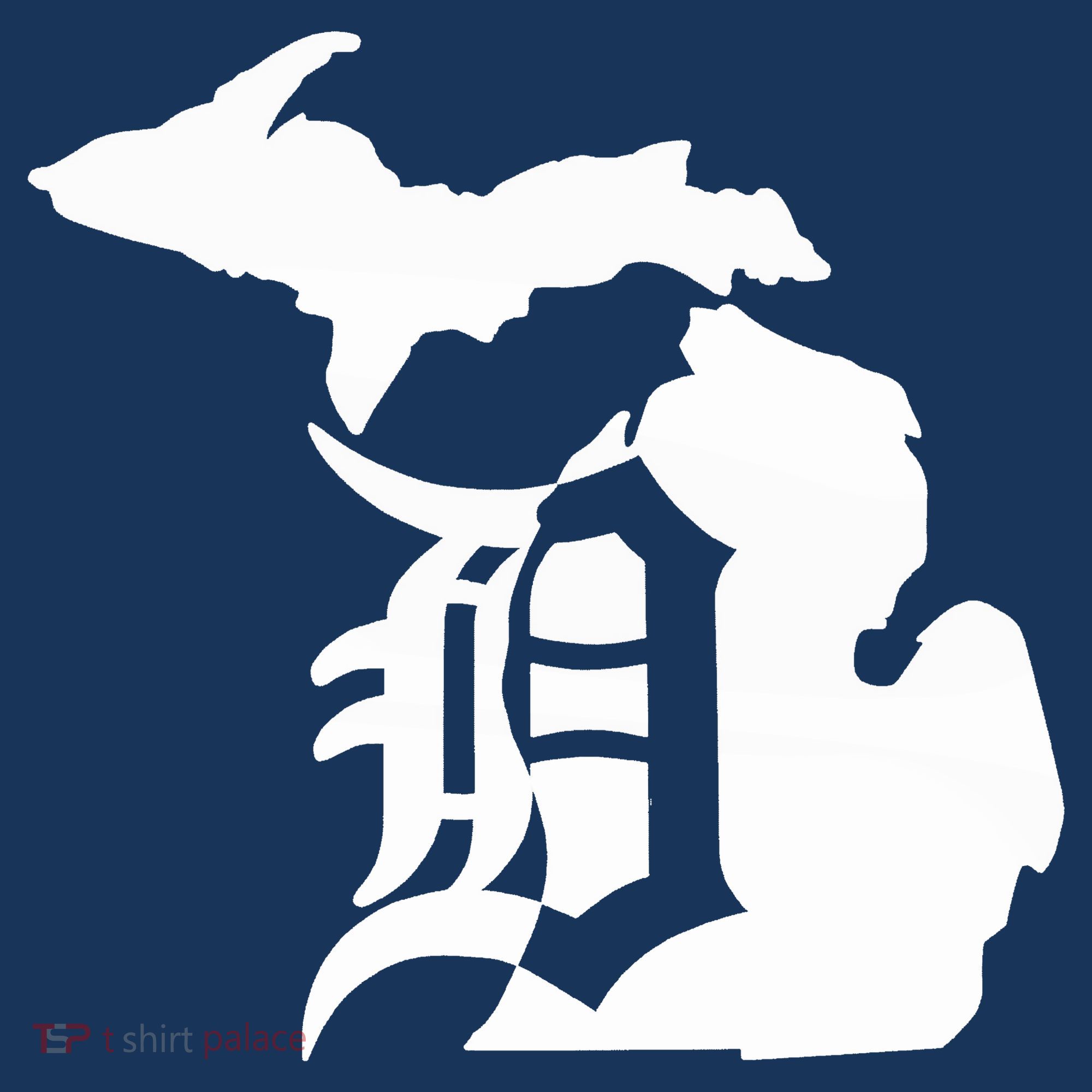 Michigan Mitten Old English D Detroit Women's Hoodie