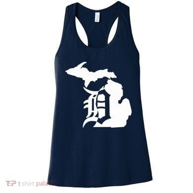 Michigan Mitten Old English D Detroit Women's Tank Top