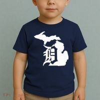 Michigan Mitten Old English D Detroit Toddler T-Shirt thumb 2