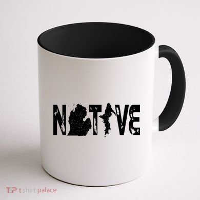 Michigan Native Coffee Mug back