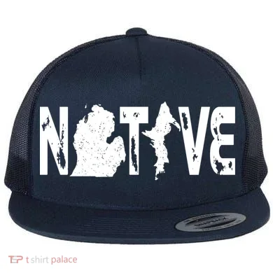 Michigan Native Flat Bill Trucker Hat