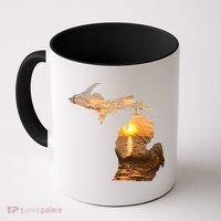 Michigan Sunset Lake Coffee Mug thumb 0