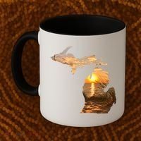 Michigan Sunset Lake Coffee Mug thumb 2