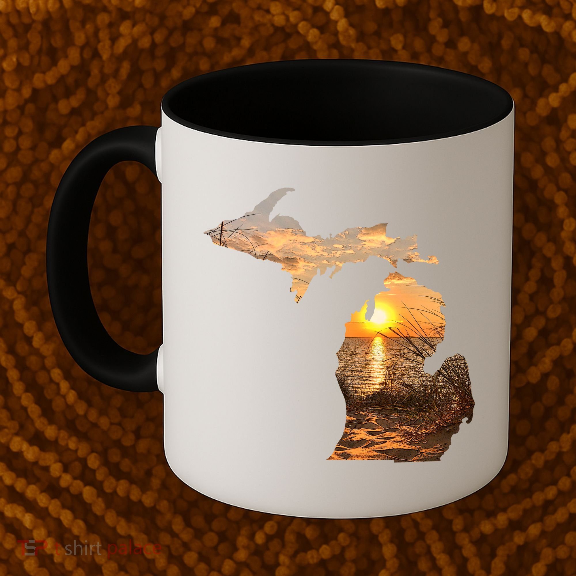Michigan Sunset Lake Coffee Mug
