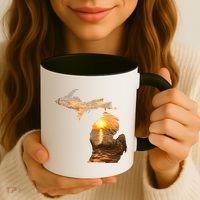 Michigan Sunset Lake Coffee Mug thumb 3
