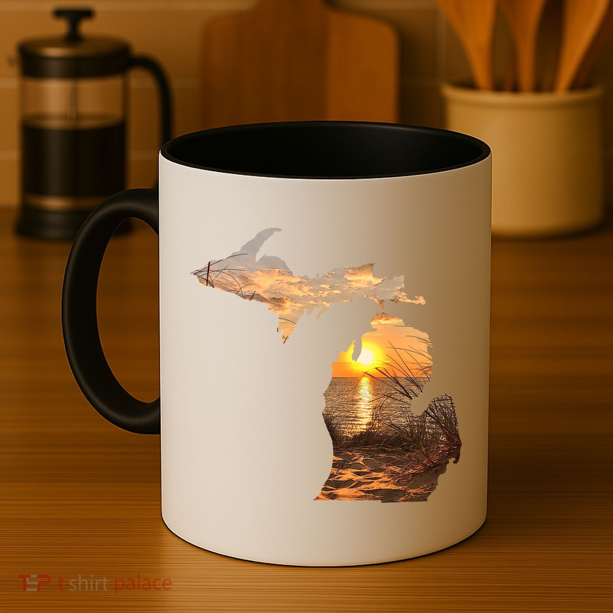Michigan Sunset Lake Coffee Mug