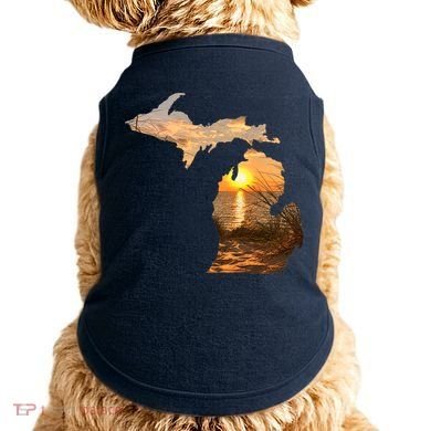 Michigan Sunset Lake Doggie Tank