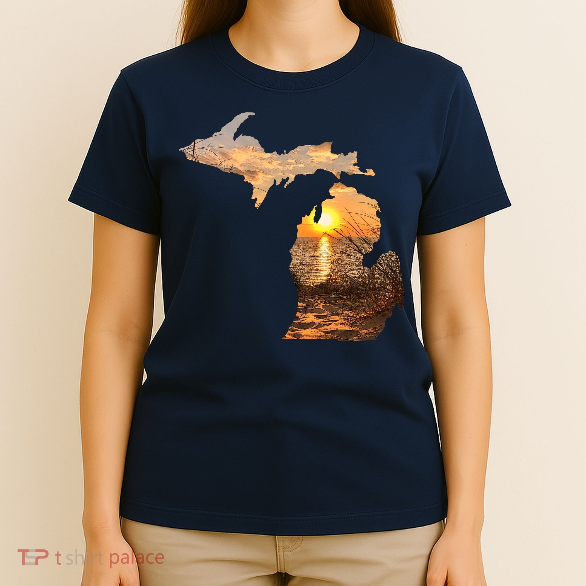 Michigan Sunset Lake T-Shirt