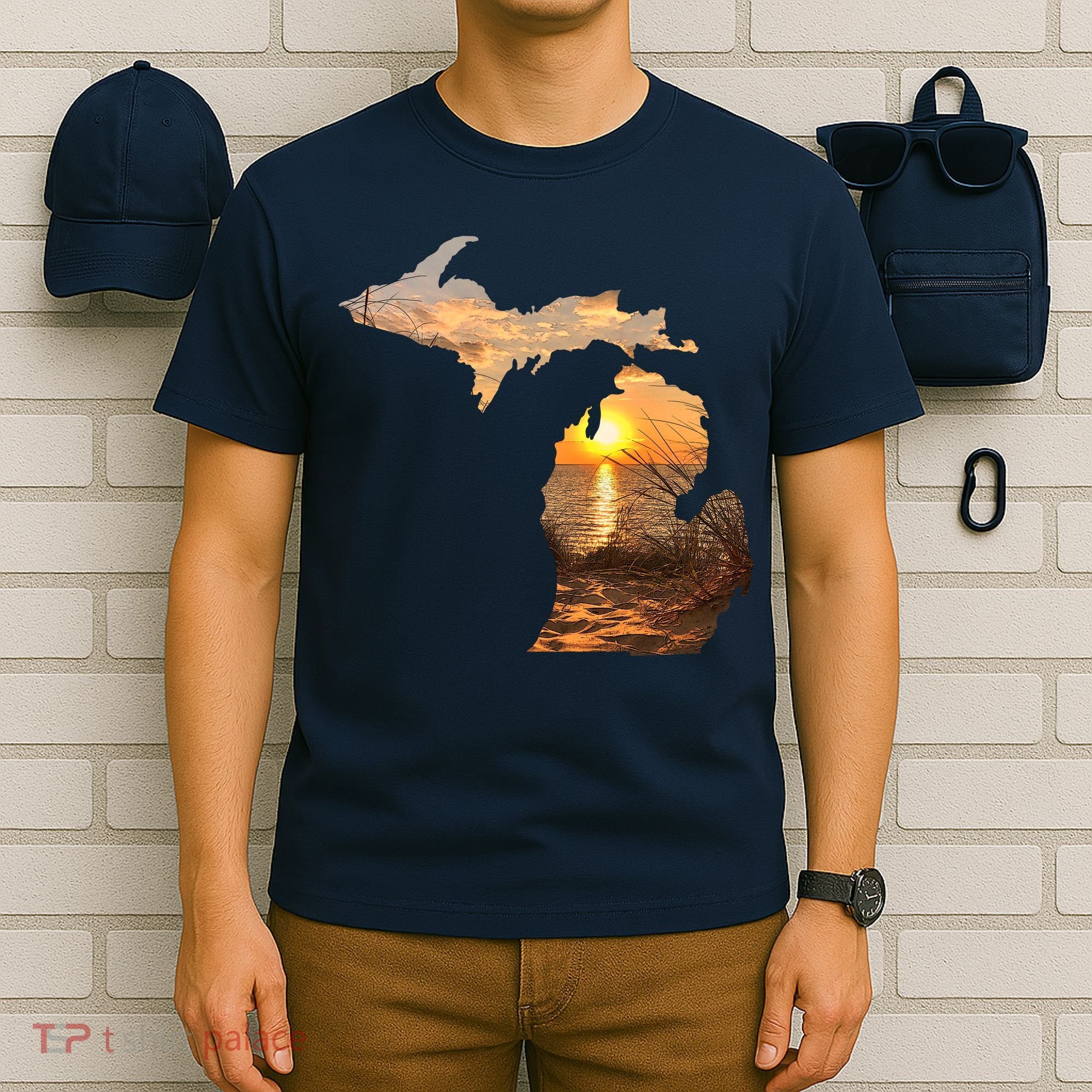 Michigan Sunset Lake T-Shirt