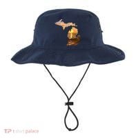 Michigan Sunset Lake Bucket Hat thumb 0