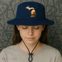 Michigan Sunset Lake Bucket Hat thumb 3
