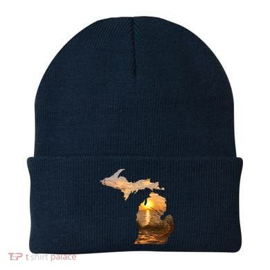 Michigan Sunset Lake Beanie