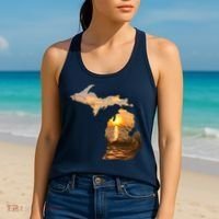 Michigan Sunset Lake Women's Tank Top thumb 2