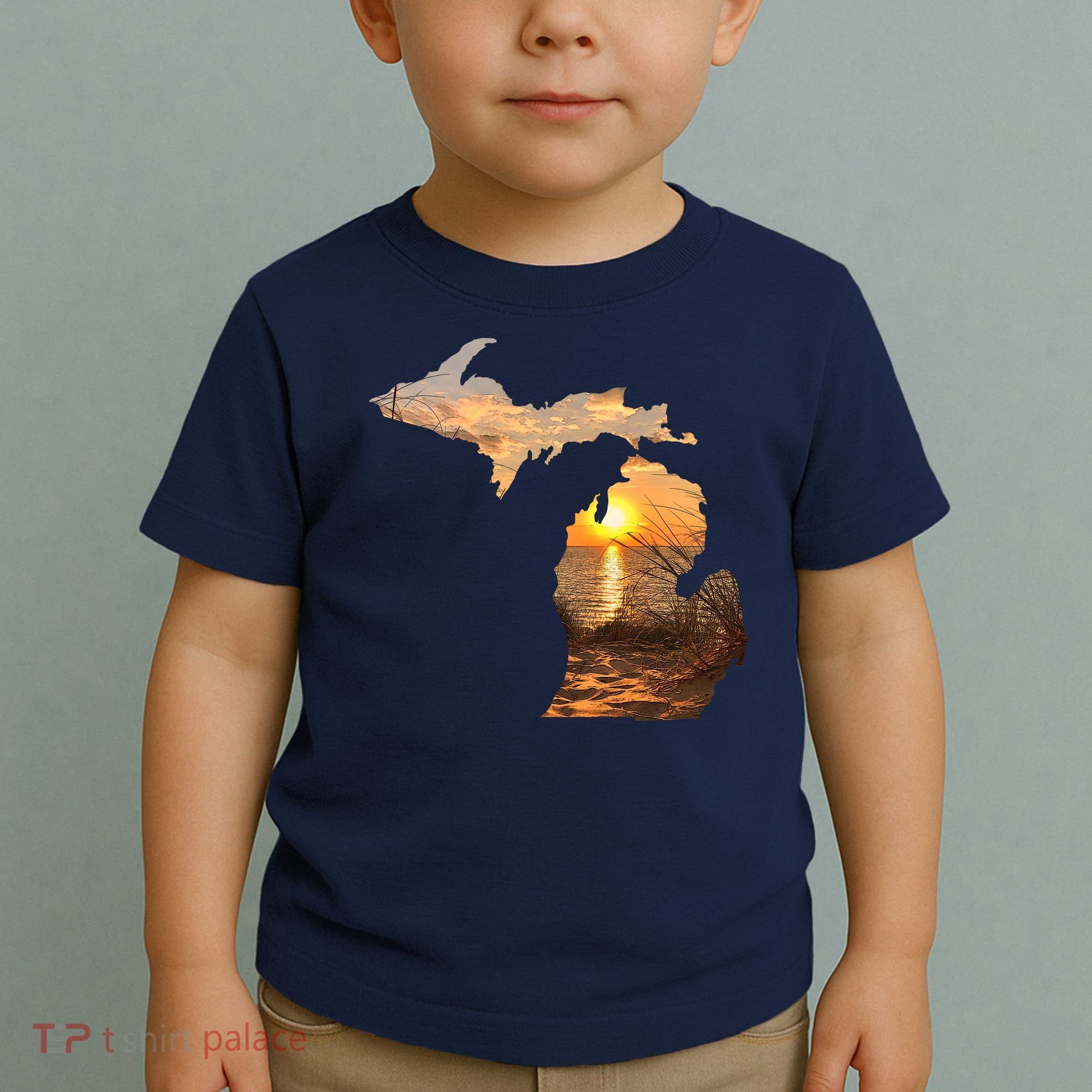 Michigan Sunset Lake Toddler T-Shirt