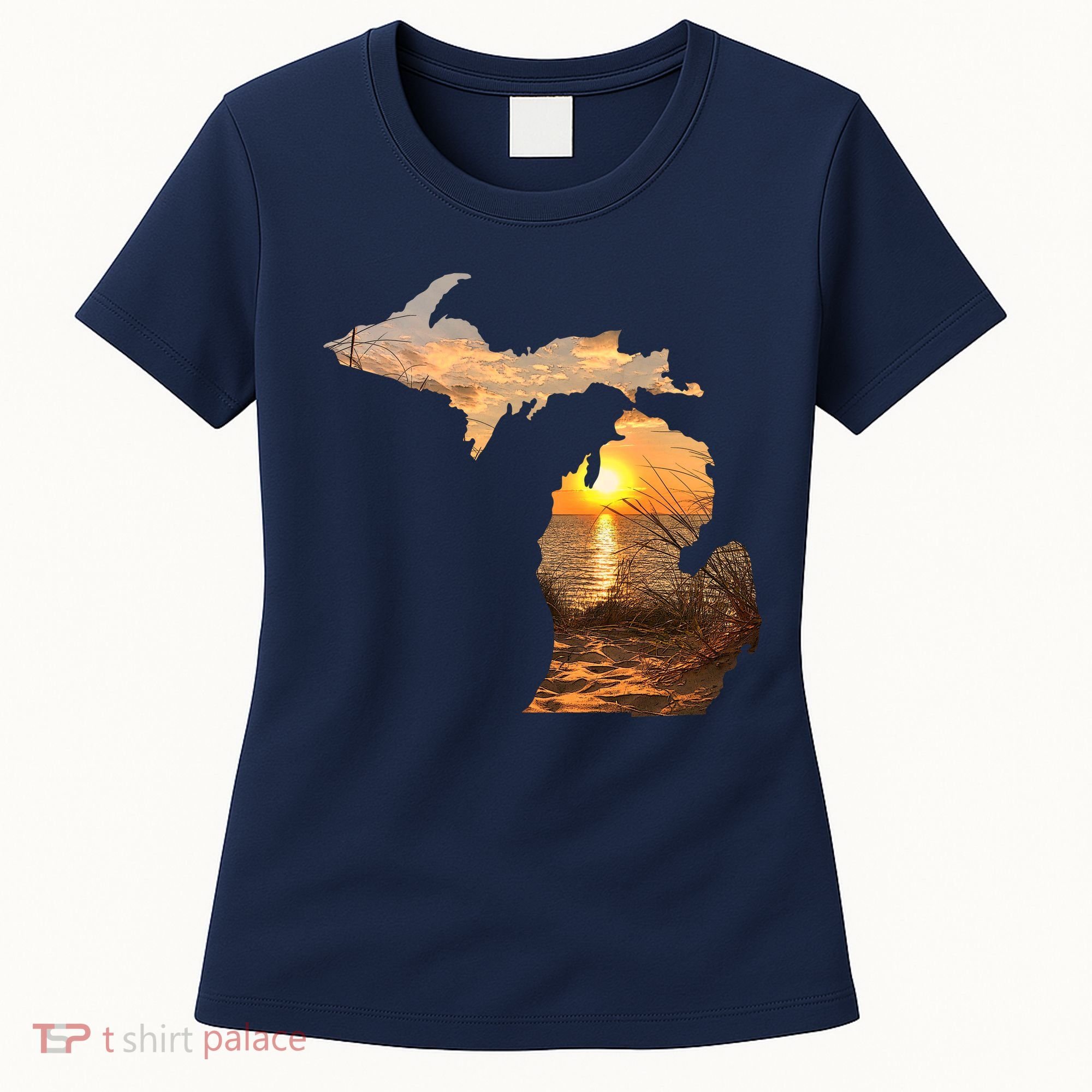 Michigan Sunset Lake Women's T-Shirt