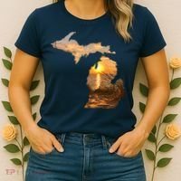 Michigan Sunset Lake Women's T-Shirt thumb 2