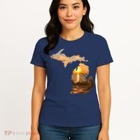 Michigan Sunset Lake Women's T-Shirt thumb 4