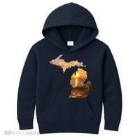 Michigan Sunset Lake Kids Hoodie thumb 0