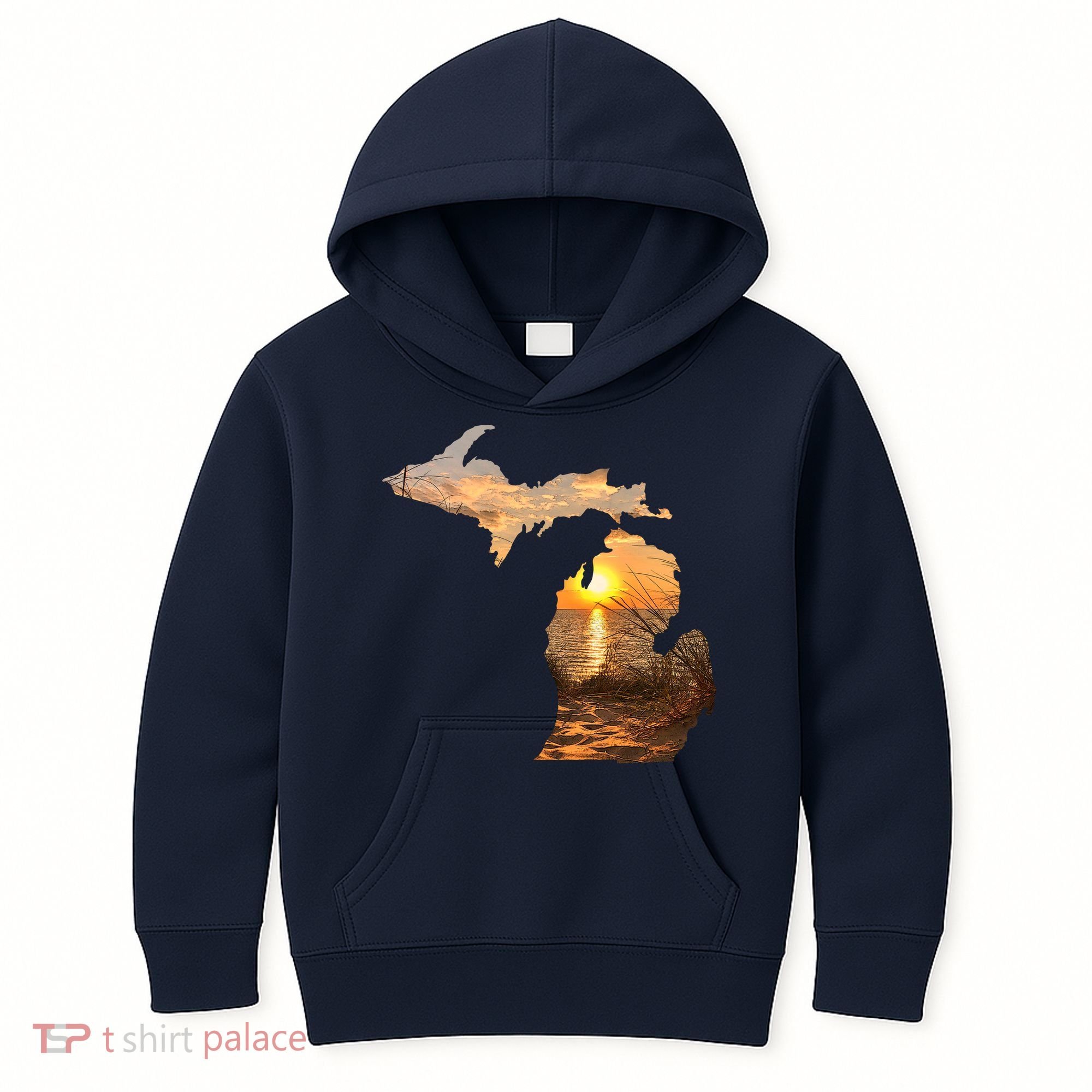 Michigan Sunset Lake Kids Hoodie