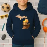 Michigan Sunset Lake Kids Hoodie thumb 2