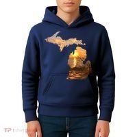 Michigan Sunset Lake Kids Hoodie thumb 4