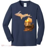 Michigan Sunset Lake Kids Long Sleeve Shirt thumb 0