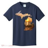 Michigan Sunset Lake Kids T-Shirt thumb 0