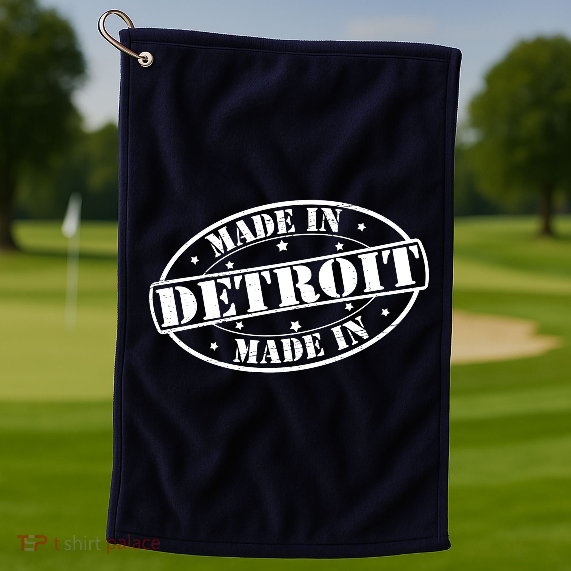 Made In Detroit Golf Towel