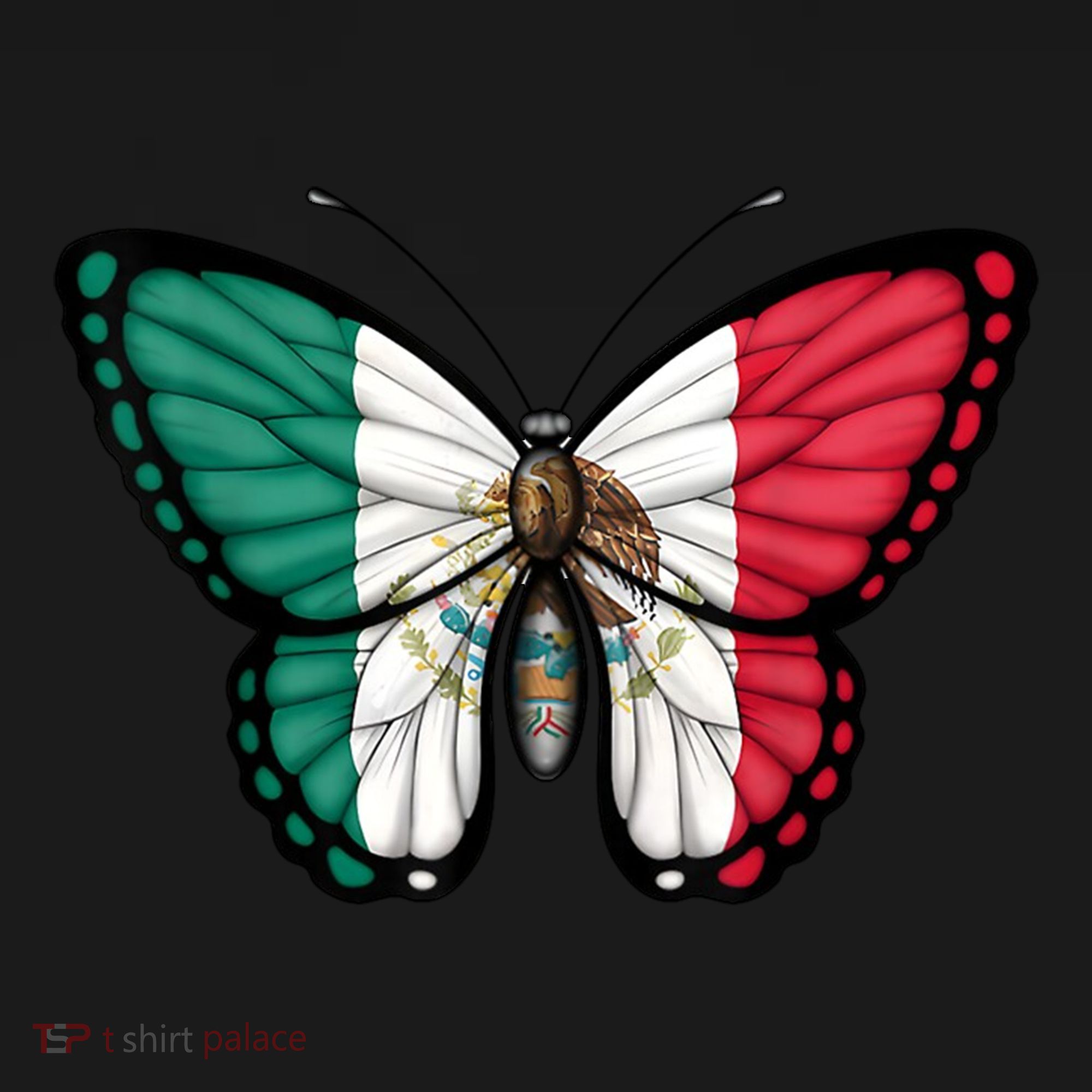 Mexican Independence Day Butterfly USA-Made Doggie Bandana