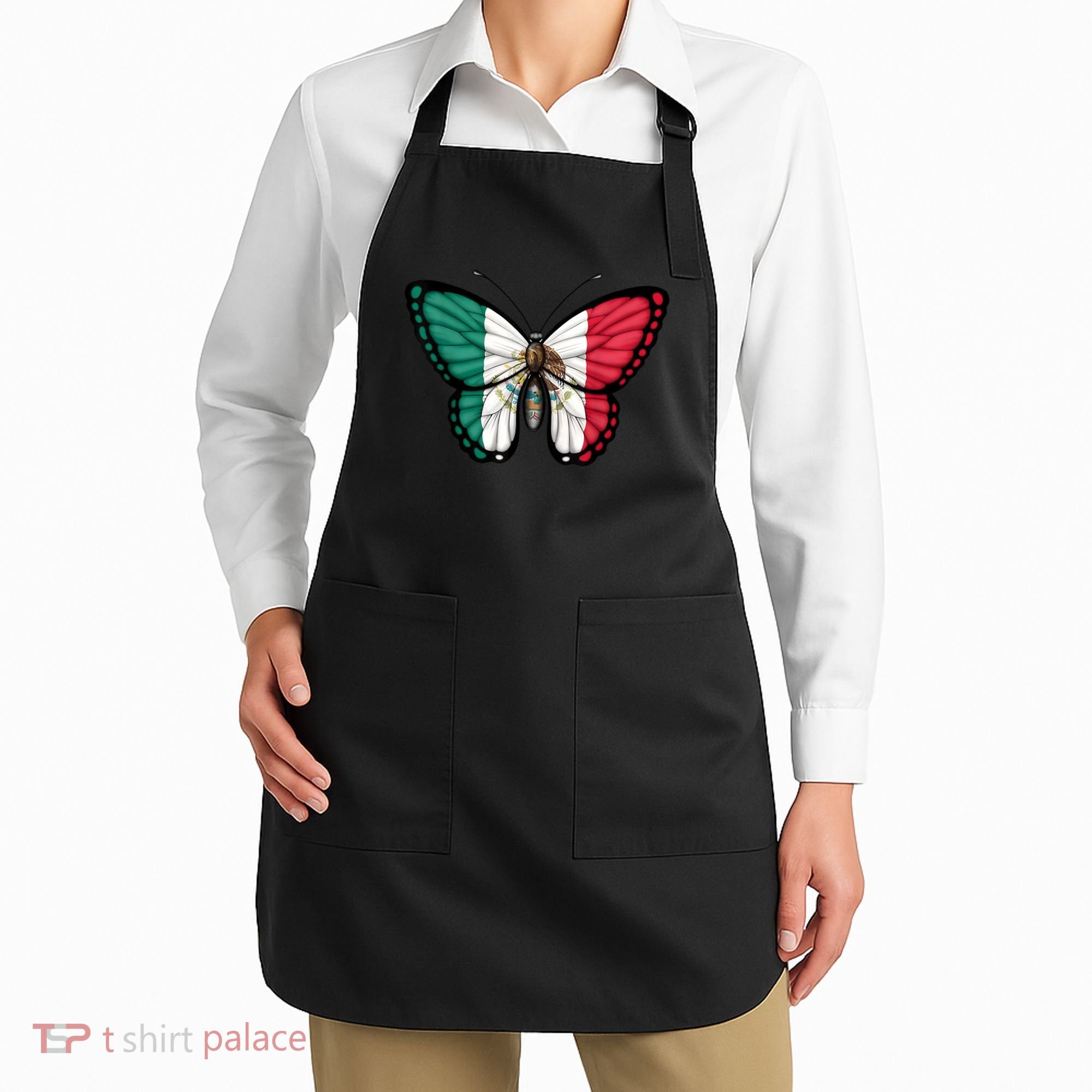 Mexican Independence Day Butterfly Apron