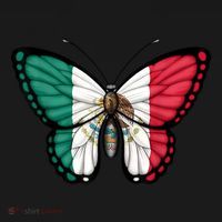 Mexican Independence Day Butterfly Backpack thumb 2