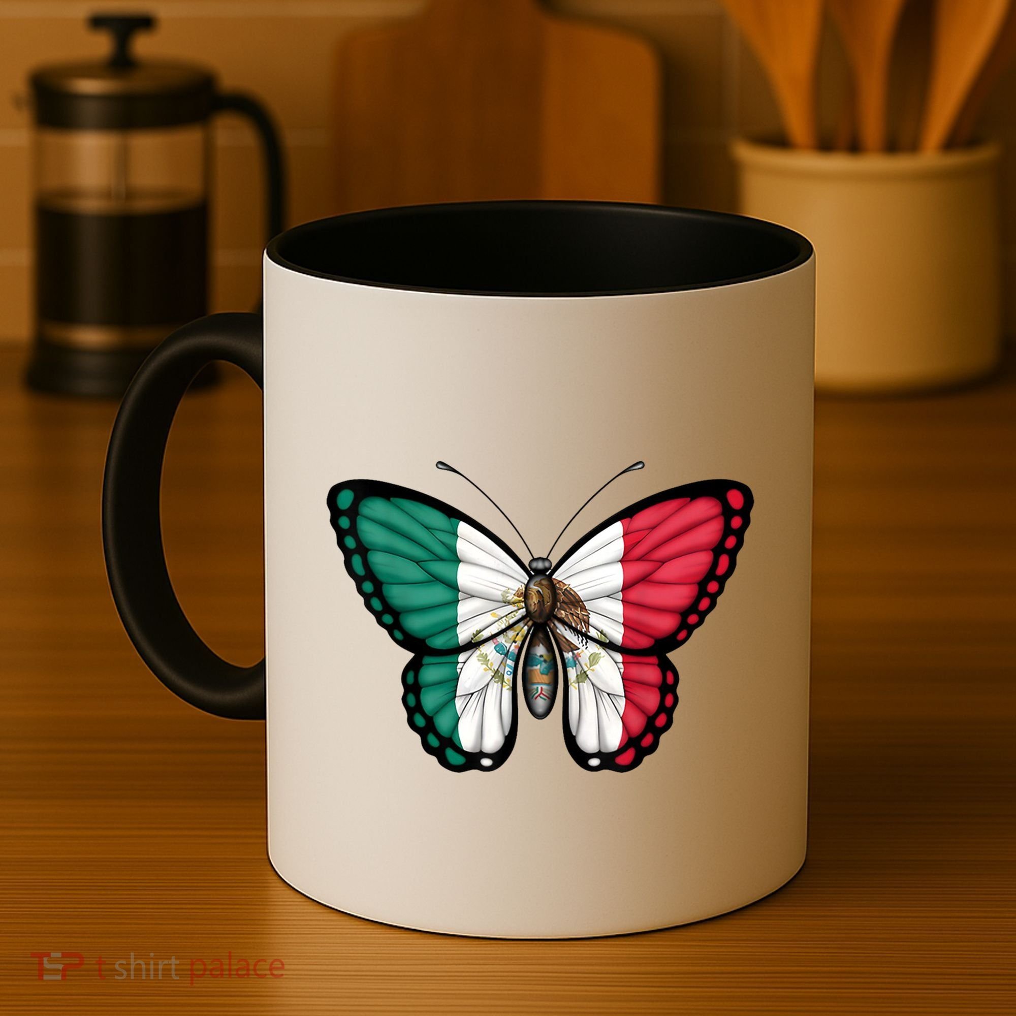Mexican Independence Day Butterfly Coffee Mug