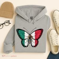 Mexican Independence Day Butterfly Hoodie thumb 4