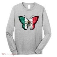 Mexican Independence Day Butterfly Long Sleeve Shirt thumb 0