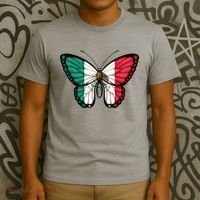 Mexican Independence Day Butterfly T-Shirt thumb 3