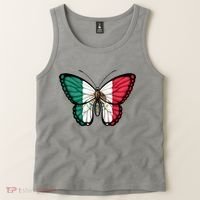 Mexican Independence Day Butterfly Tank Top thumb 2