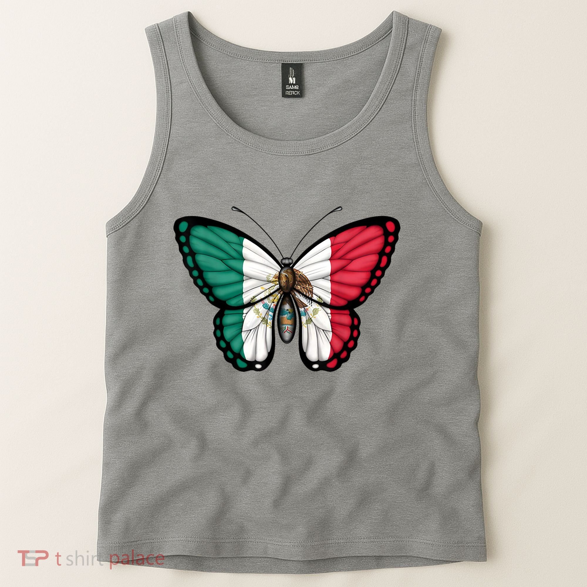 Mexican Independence Day Butterfly Tank Top