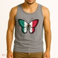 Mexican Independence Day Butterfly Tank Top thumb 3