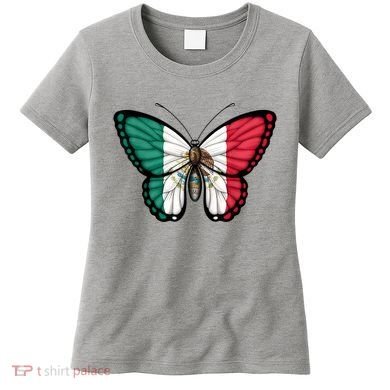 Mexican Independence Day Butterfly Women's T-Shirt