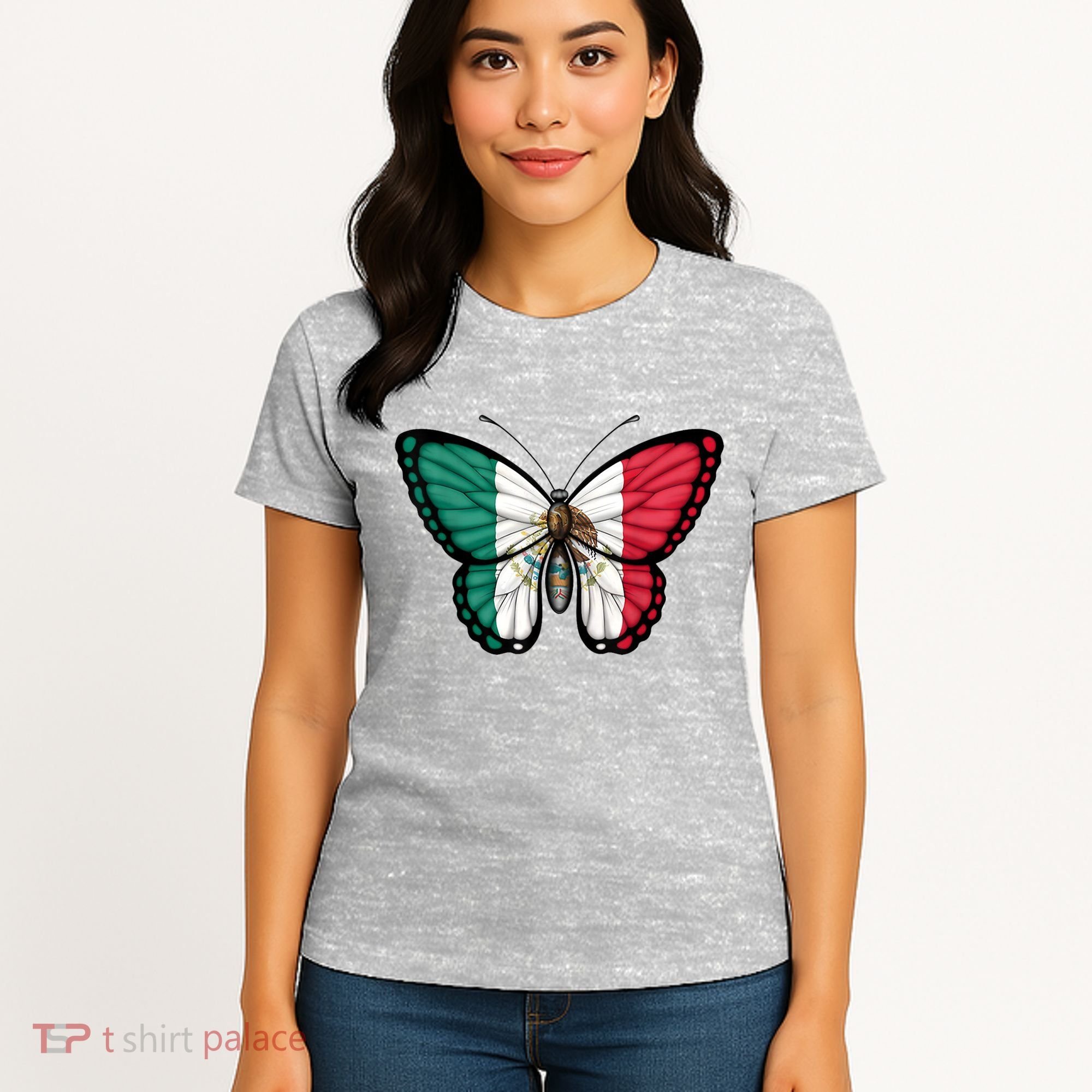 Mexican Independence Day Butterfly Women's T-Shirt