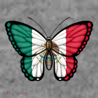 Mexican Independence Day Butterfly Women's T-Shirt thumb 6