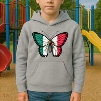 Mexican Independence Day Butterfly Kids Hoodie thumb 2
