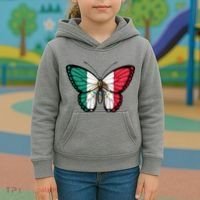 Mexican Independence Day Butterfly Kids Hoodie thumb 3