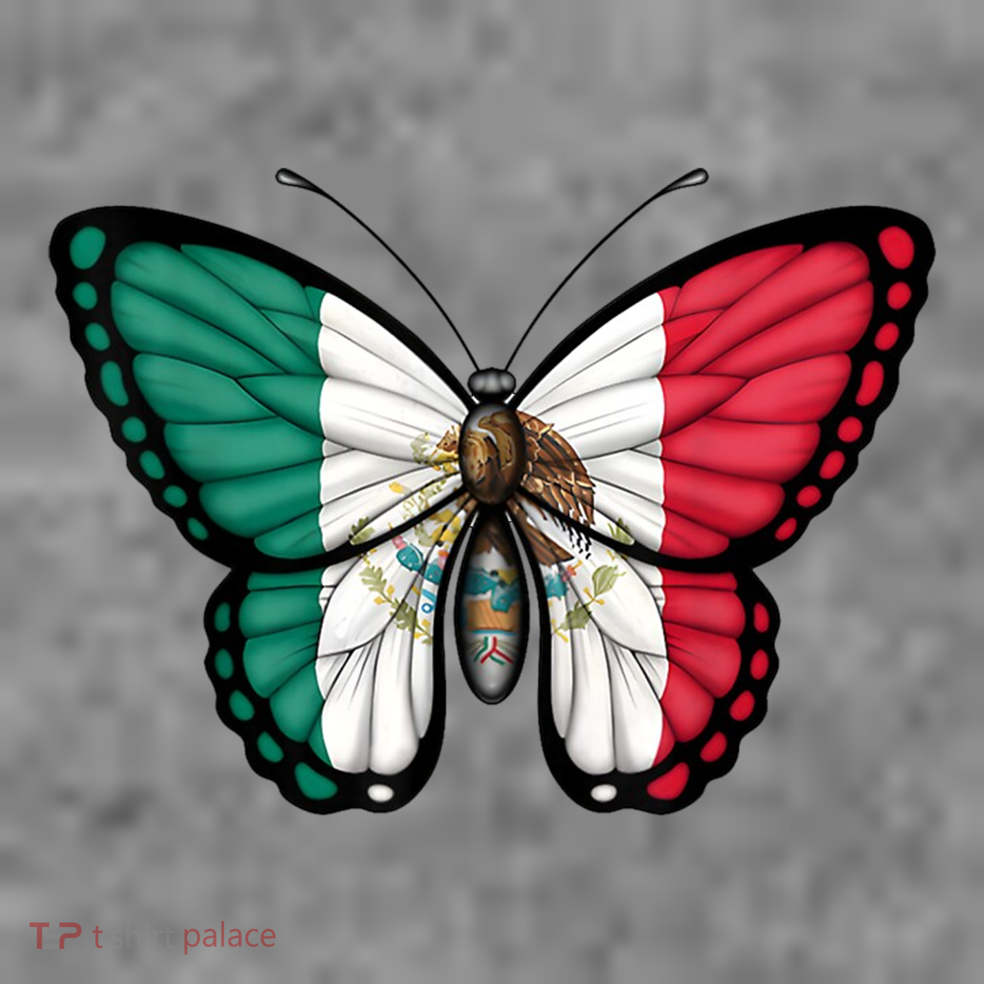 Mexican Independence Day Butterfly Kids Hoodie